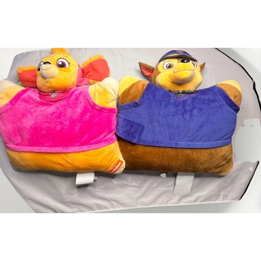 Paw‎ Patrol Pillow Pets Chase & Skye Plush Pillow Lot 18
